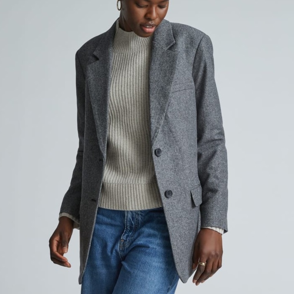 Everlane The Oversized Blazer in Herringbon